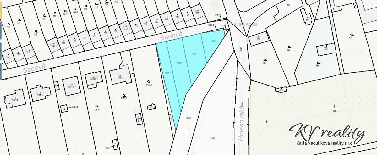 Prodej stavebního pozemku 2219 m² – fotografie 3