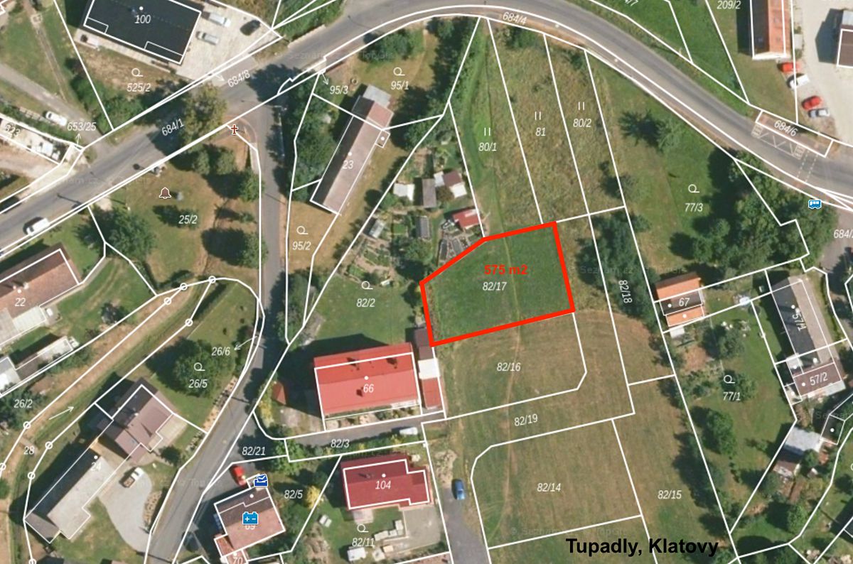 Prodej stavebního pozemku 575 m², Klatovy – fotka 1 z 3
