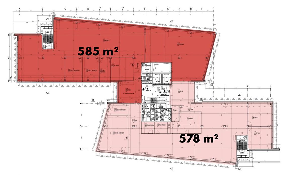 Pronájem kanceláře 1163 m² – fotografie 3