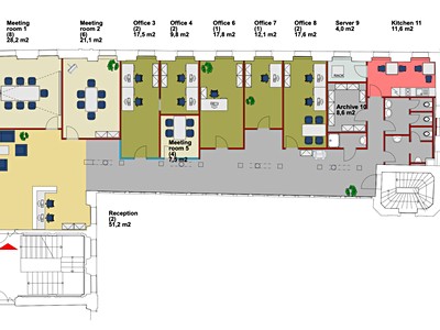 Pronájem kanceláře 322 m² — photo 3