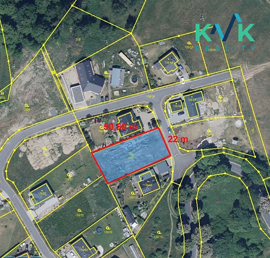 Prodej stavebního pozemku 1088 m², Kolová – fotka 1 z 3