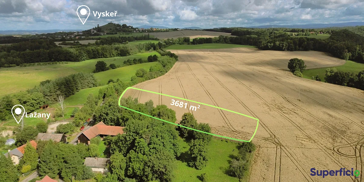 Prodej pole 3681 m²
