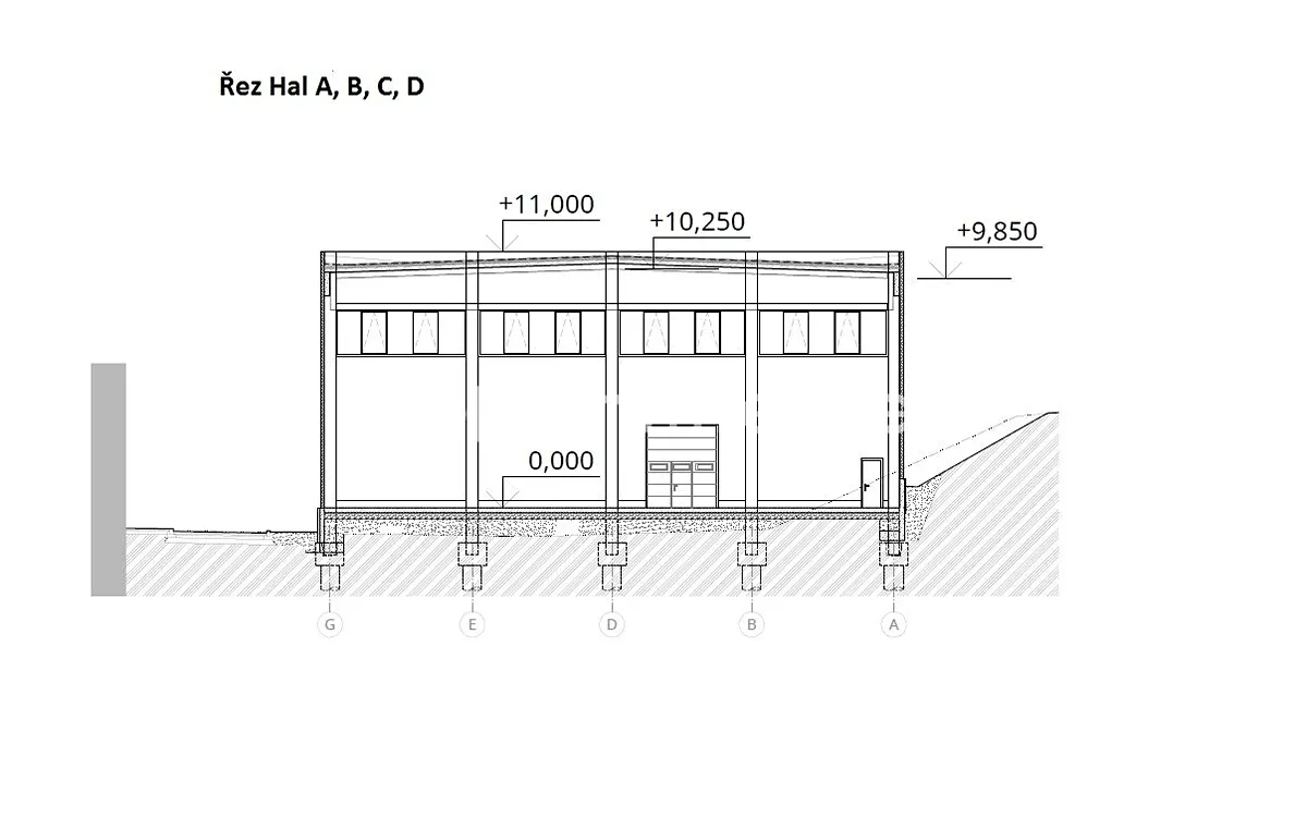 Pronájem výrobní haly, prostoru 1481 m² – pohled 6