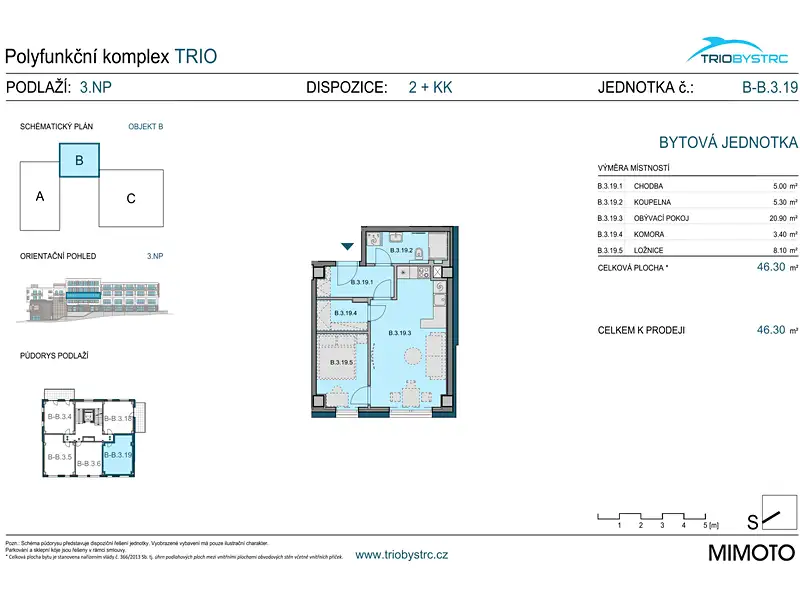 Prodej bytu 2+kk 46 m², Brno – náhled fotky 2