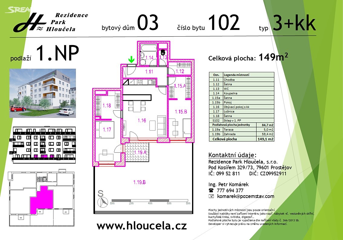 Prodej bytu 3+kk 85 m² (Jednopodlažní) – pohled 6