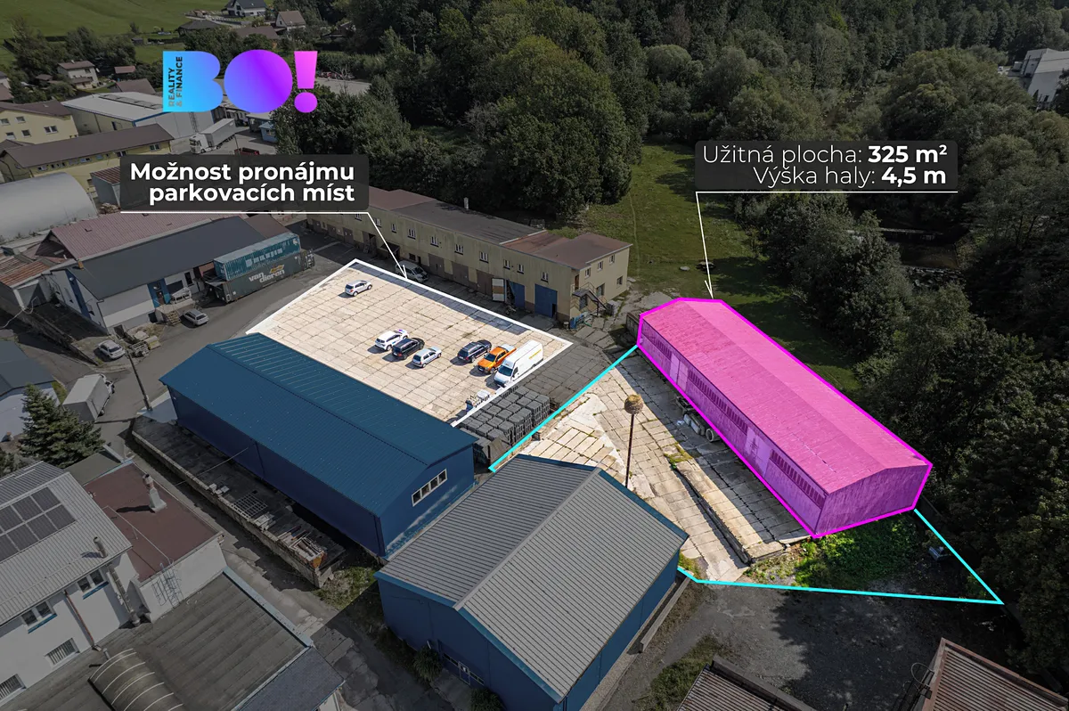 Pronájem skladového prostoru 325 m²