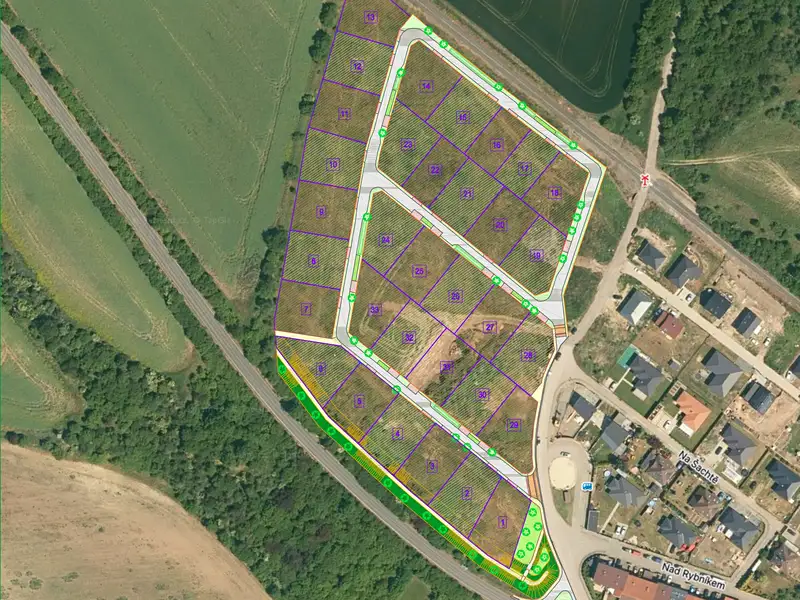 Prodej stavebního pozemku 800 m², Kralupy nad Vltavou – náhled fotky 2