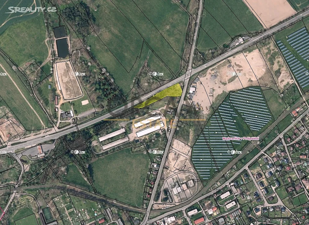Prodej podílu 9/16 komerčního pozemku 1803 m² – pohled 2