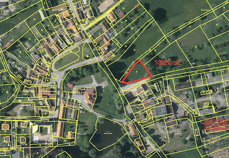 Prodej stavebního pozemku 1325 m², Nová Cerekev – náhled fotky 3