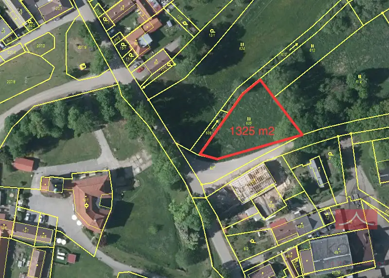 Prodej stavebního pozemku 1325 m², Nová Cerekev – náhled fotky 1