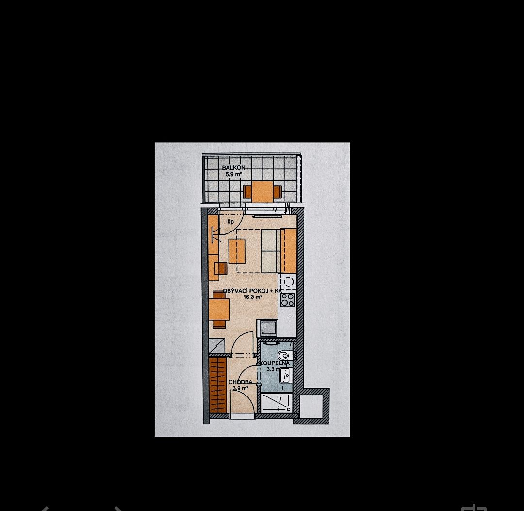 Prodej bytu 1+kk 24 m² – fotografie 2