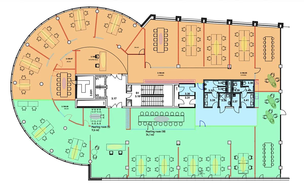 Pronájem kanceláře 902 m² – pohled 3