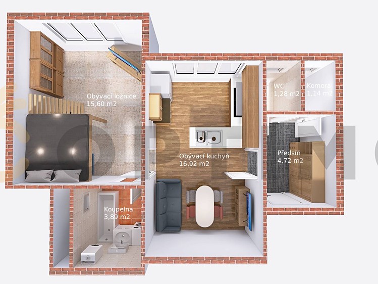 Prodej bytu 1+1, 44 m² (18 z 18)