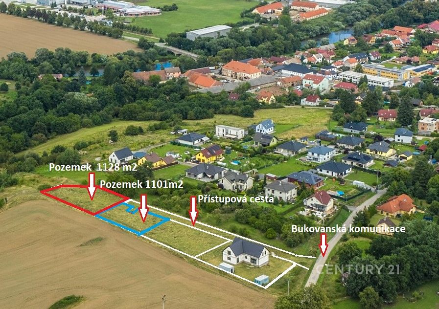 Prodej stavebního pozemku 1101 m², Poříčí nad Sázavou – fotka 1 z 3