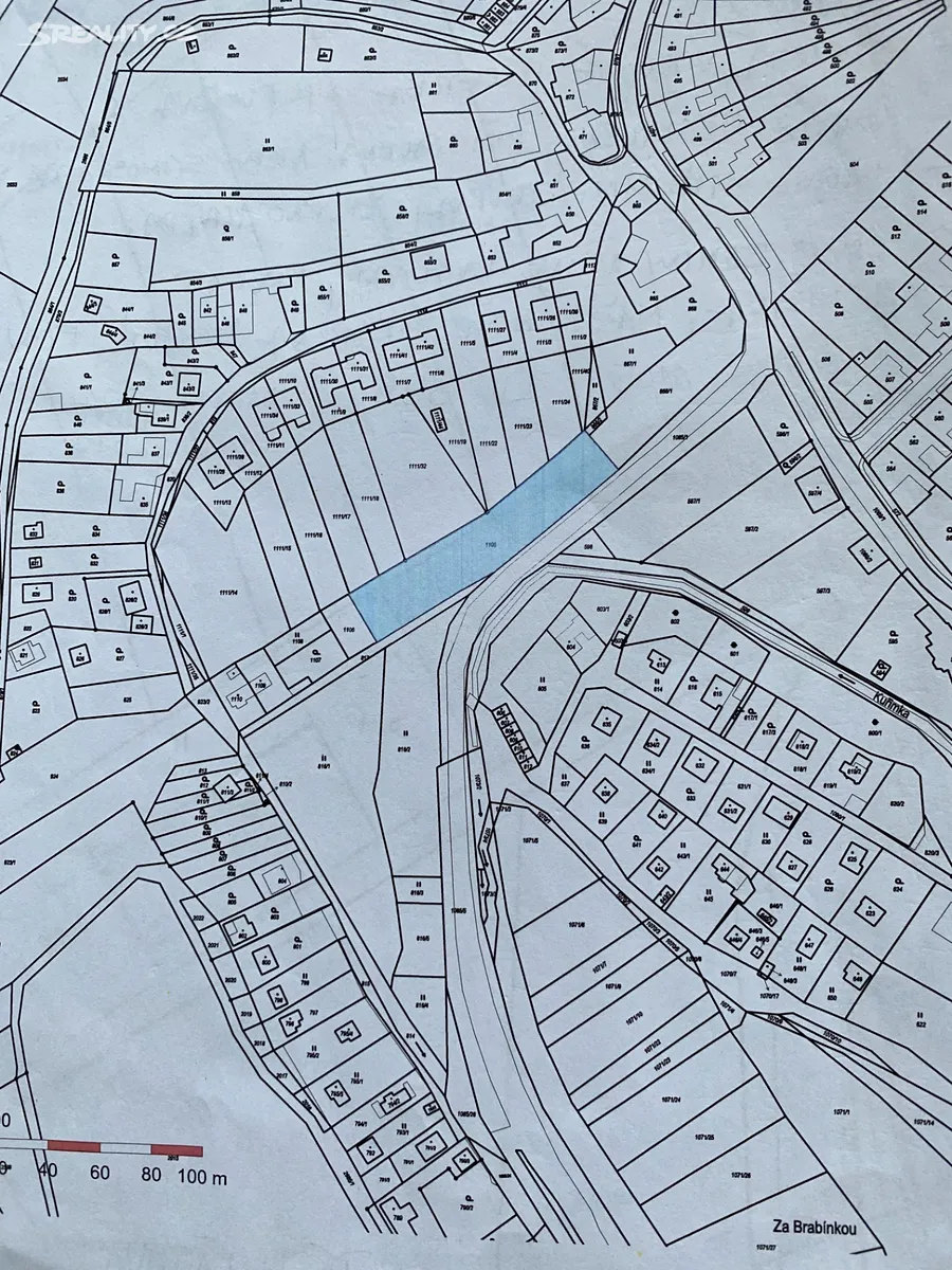 Prodej stavebního pozemku 2070 m², Chudčice
