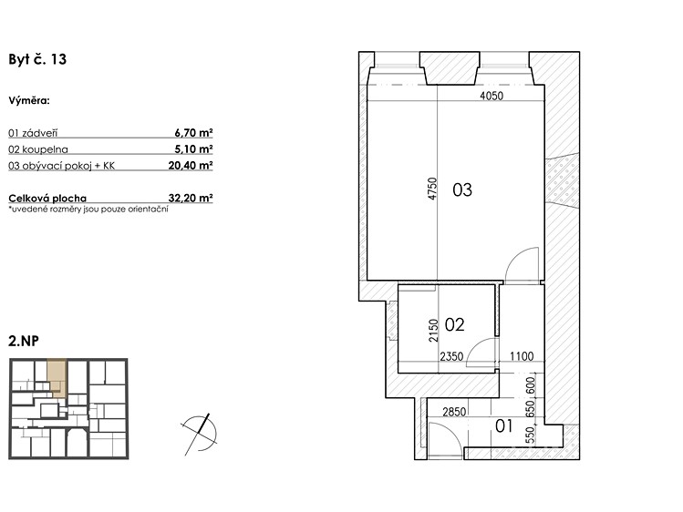 Wohnung 1+kk zum Kauf, 32 m² (8 von 12)