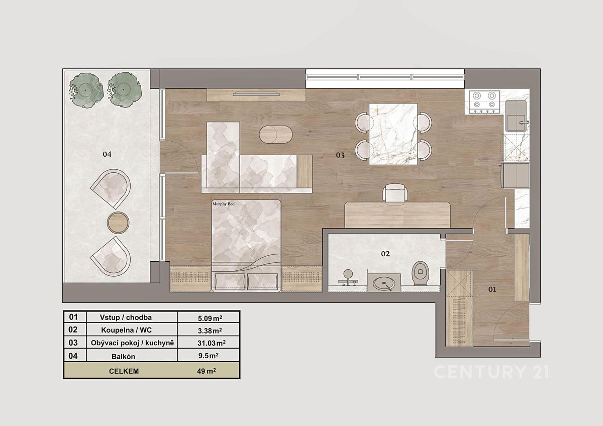 Prodej bytu 1+kk 49 m² – fotografie 5