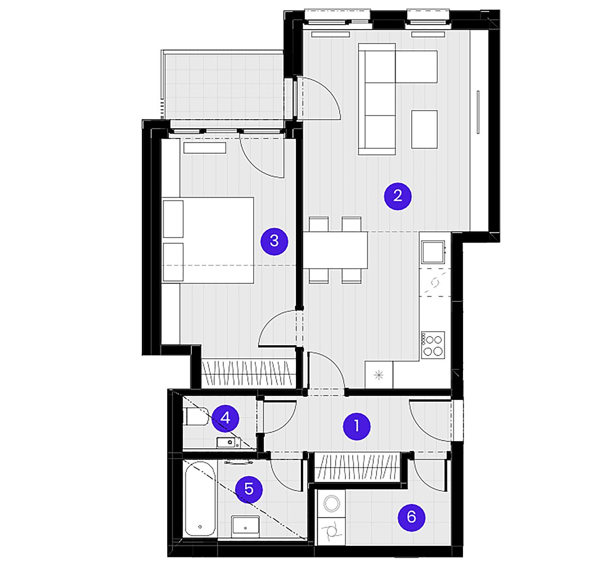 Prodej bytu 2+kk 60 m² – fotografie 4