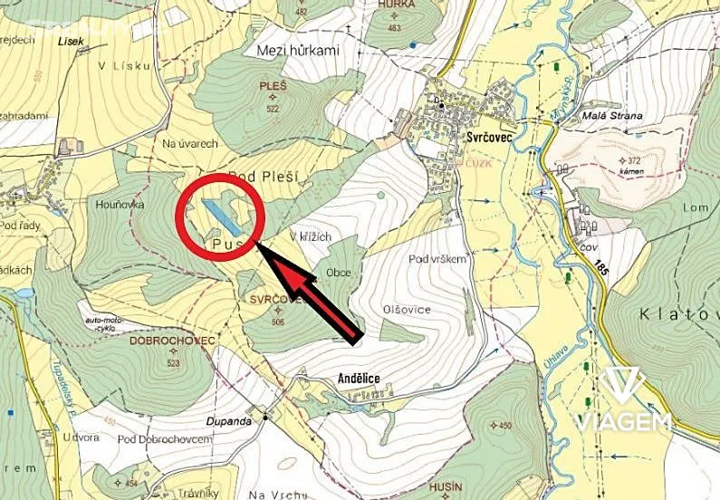 Prodej podílu 1/3 lesa 3080 m² – pohled 4