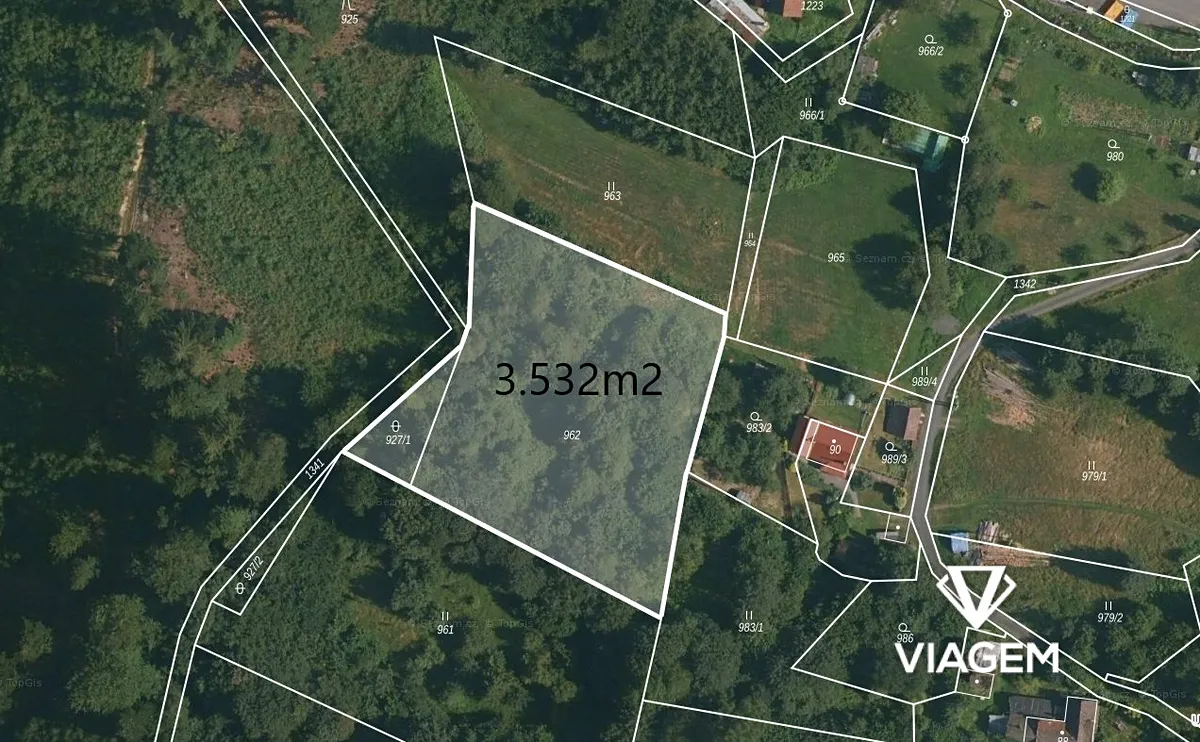 Prodej zahrady 3532 m²