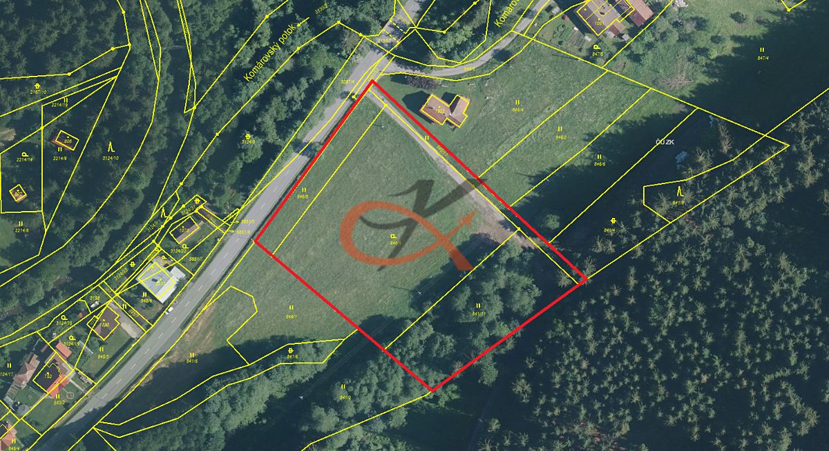 Prodej stavebního pozemku 9506 m², Horní Bečva – fotka 1 z 3