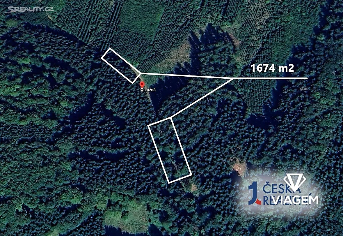Prodej podílu 1/4 lesa 418 m²