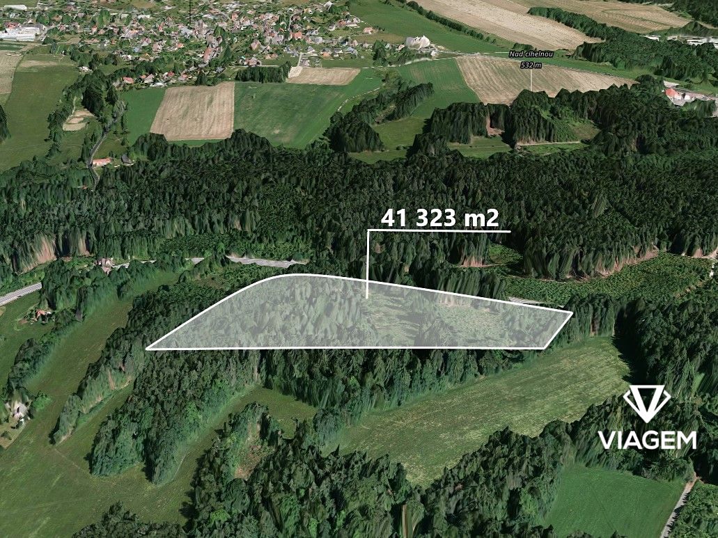 Prodej lesa 41323 m²