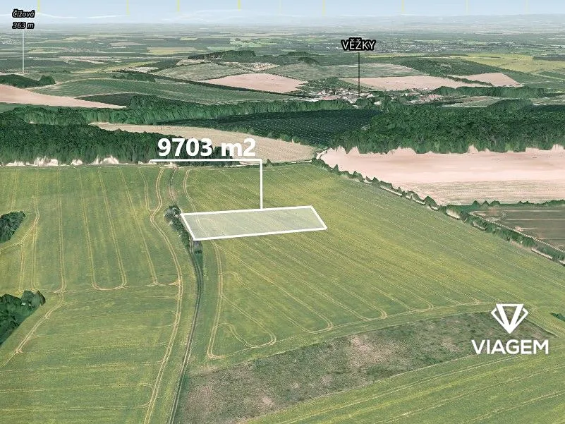 Prodej podílu 3/16 pole 1819 m²