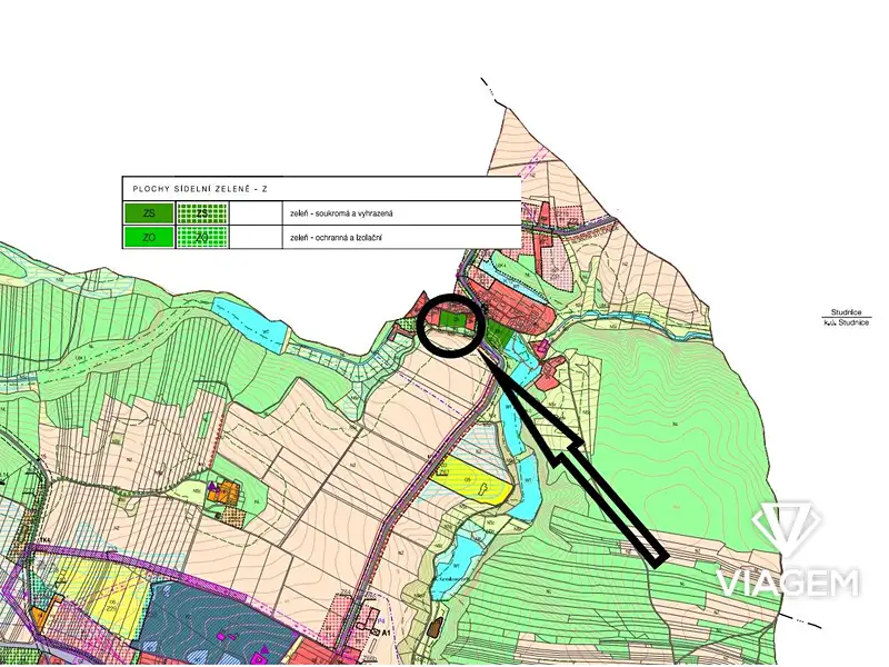 Prodej zahrady 1286 m², Budišov – náhled fotky 3