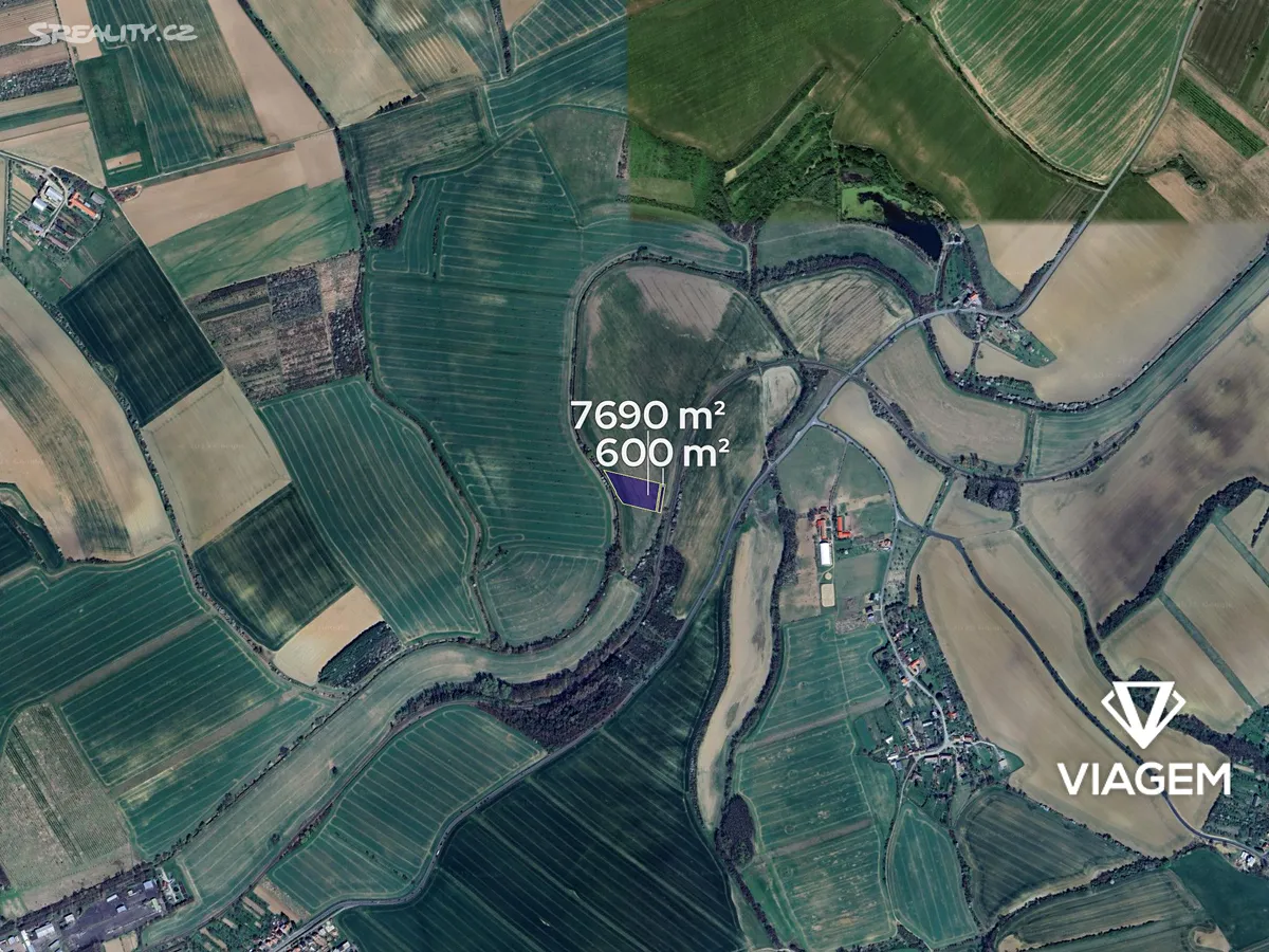 Prodej podílu 1/6 pole 1381 m² – pohled 3