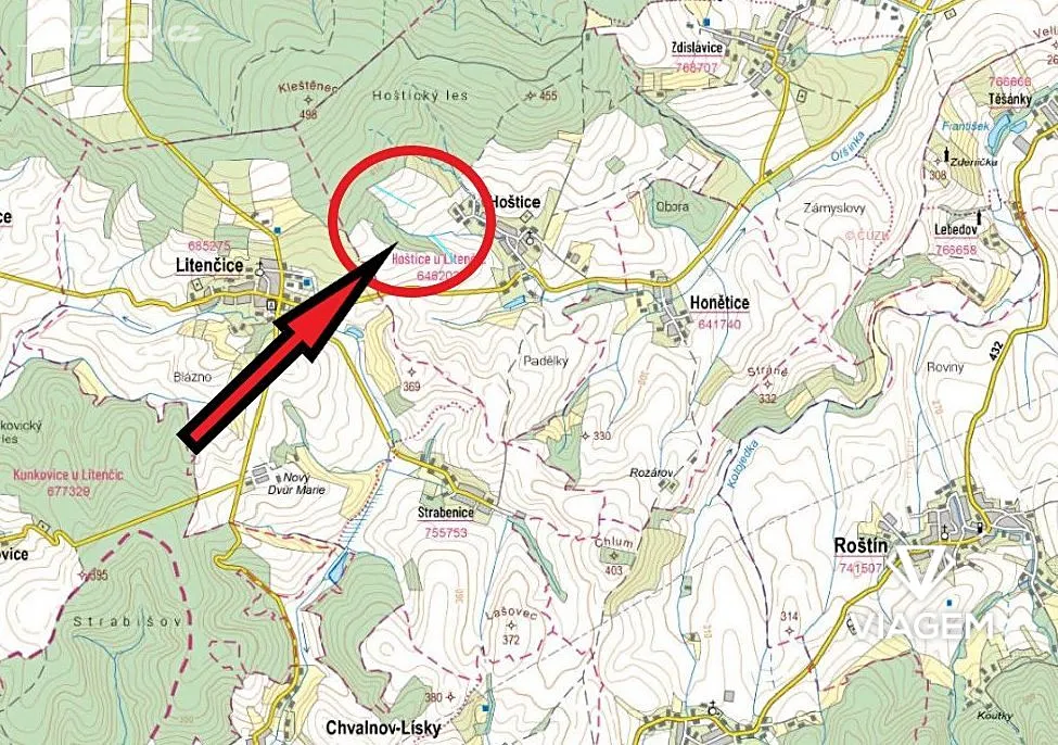 Prodej podílu 5/48 pole 896 m² – pohled 4