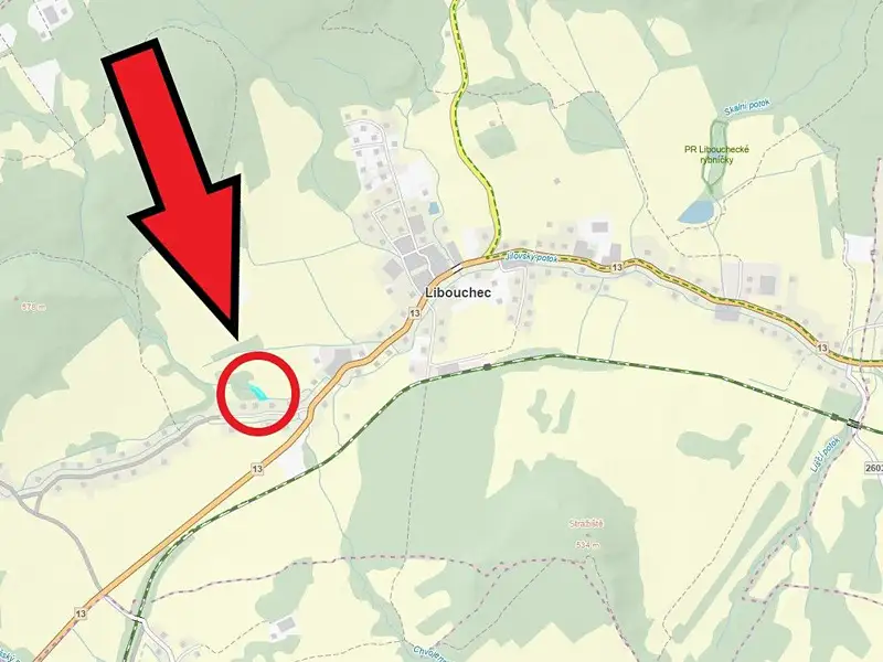 Prodej pole 2628 m², Libouchec – náhled fotky 2