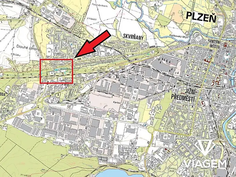 Prodej pole 1598 m², Plzeň – náhled fotky 3