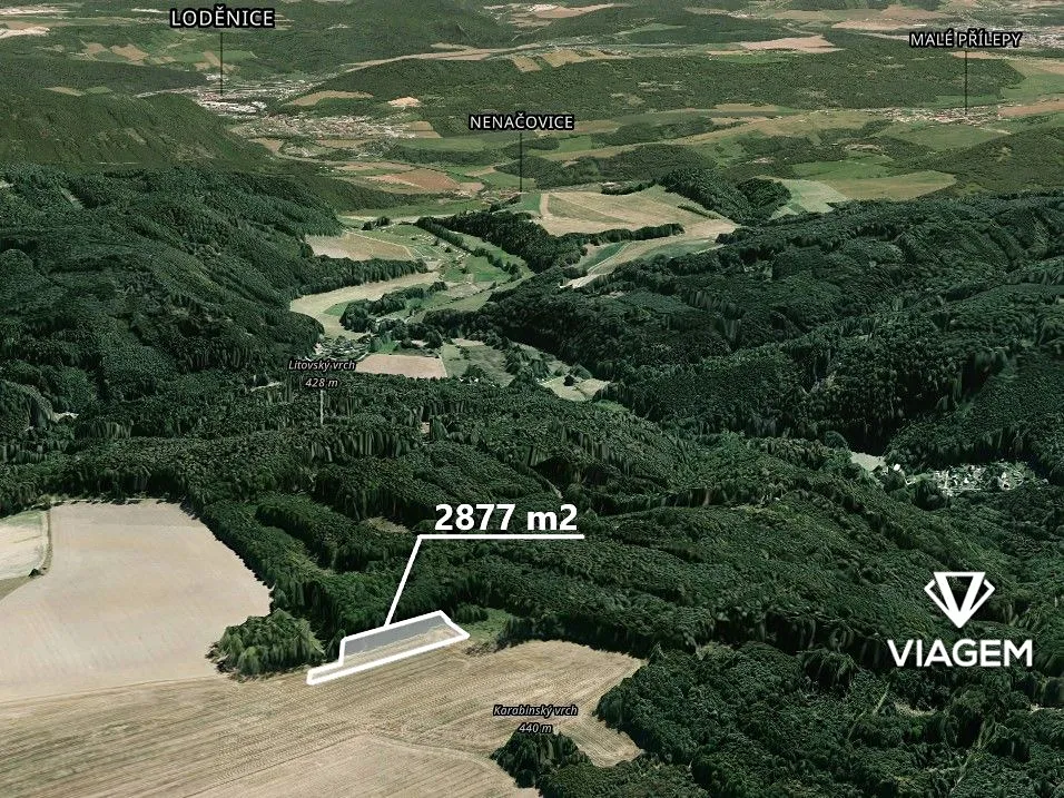 Prodej pole 2877 m²