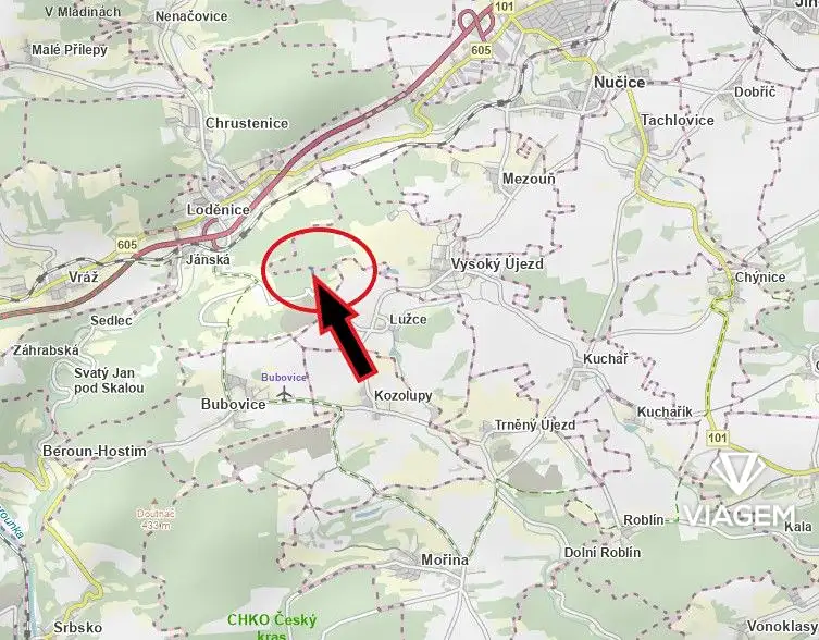 Prodej lesa 2464 m², Loděnice – náhled fotky 3