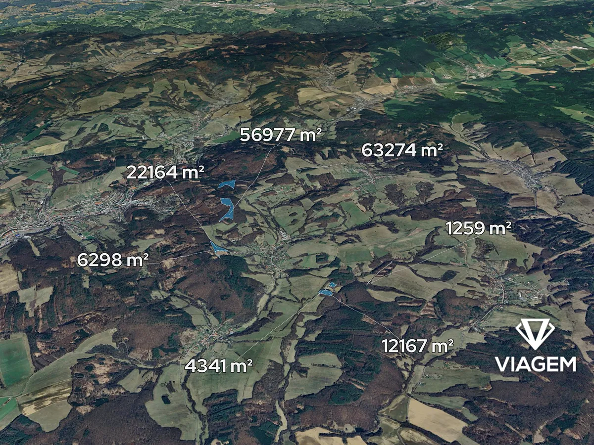Prodej podílu 5/52 lesa 8215 m²