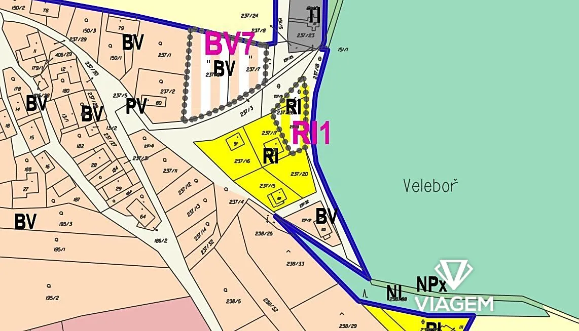 Prodej stavebního pozemku 381 m²