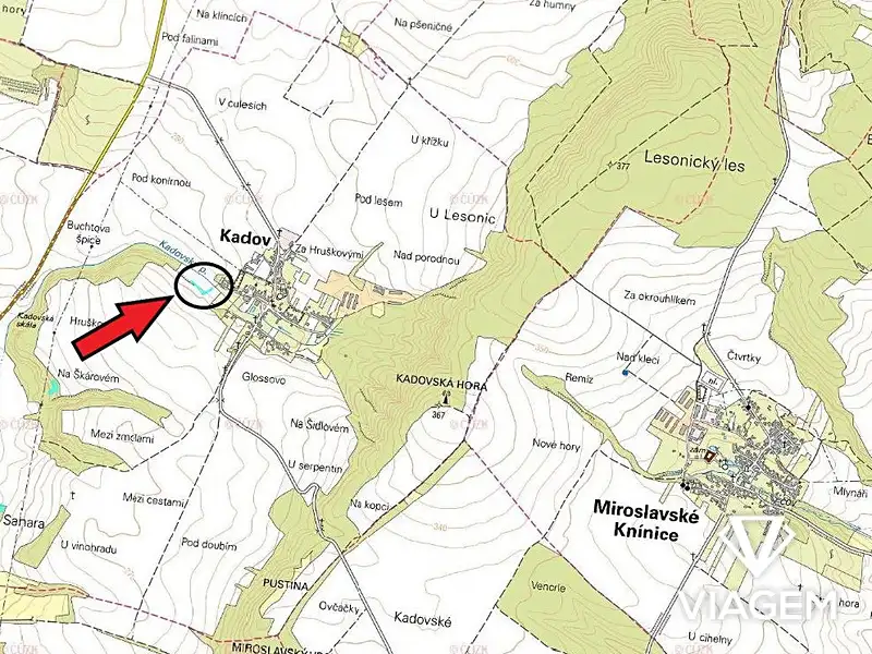 Prodej pozemku 1392 m², Kadov – náhled fotky 3