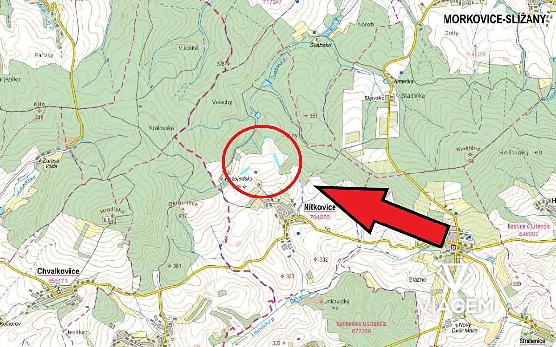 Prodej podílu 1/5 pole 3512 m² – pohled 4