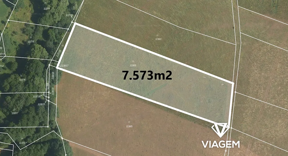 Prodej pole 7573 m²