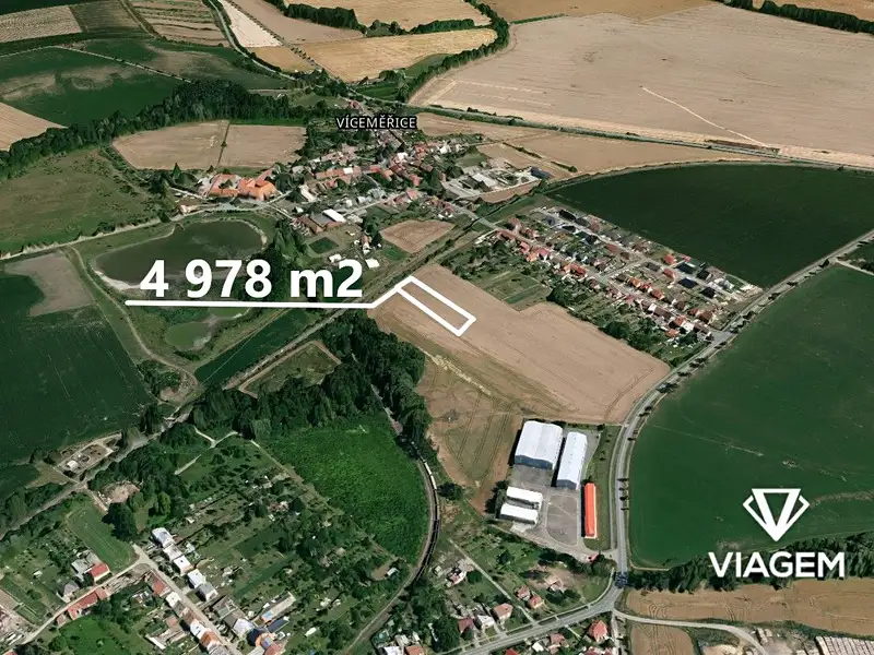 Prodej stavebního pozemku 4978 m², Víceměřice – náhled fotky 2