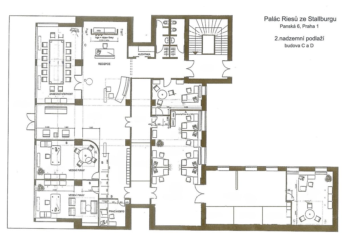 Pronájem kanceláře 432 m² – fotografie 3