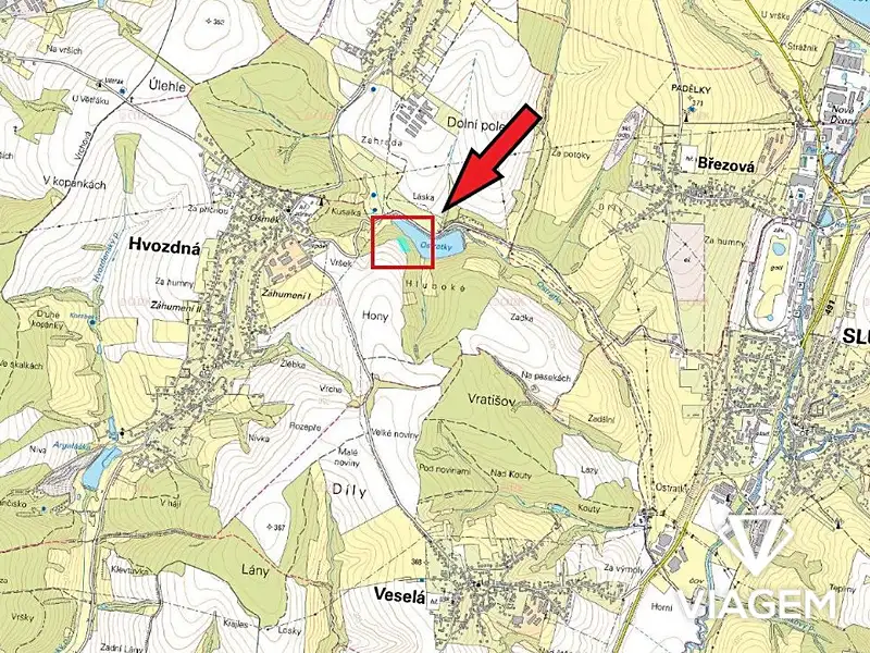 Prodej lesa 4164 m², Hvozdná – náhled fotky 3