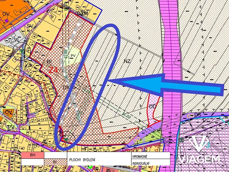 Prodej stavebního pozemku 5708 m², Brodce – náhled fotky 2