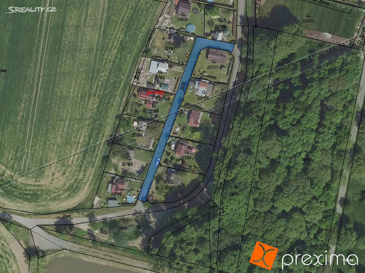 Prodej podílu 1/13 pozemku 38 m²