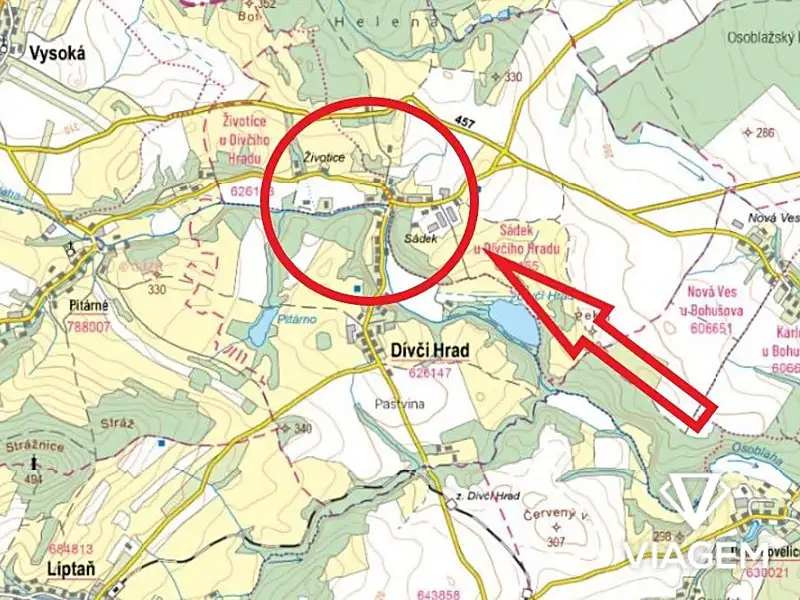 Prodej zahrady 862 m², Dívčí Hrad – náhled fotky 3
