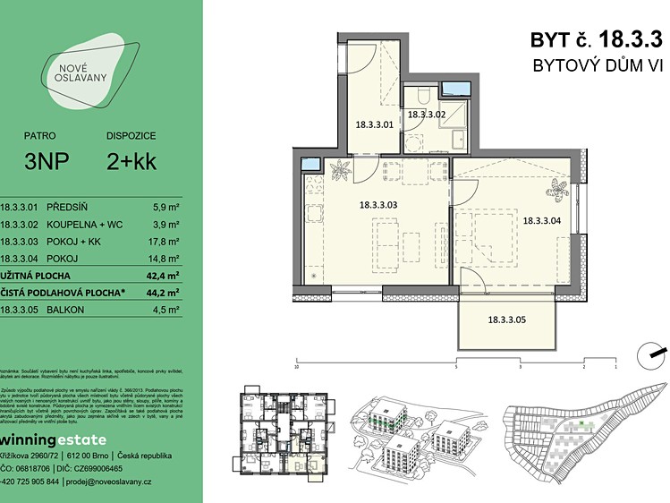 Prodej bytu 2+kk, 44 m² (10 z 10)