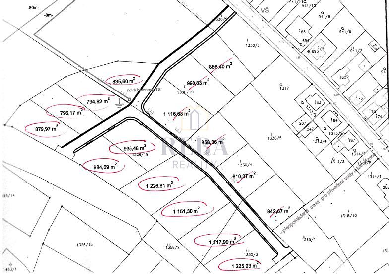 Prodej stavebního pozemku 1000 m² – fotografie 4