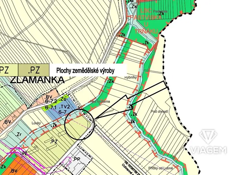 Prodej komerčního pozemku 3474 m², Kroměříž – náhled fotky 2