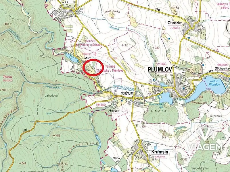 Prodej zahrady 1096 m², Plumlov – náhled fotky 1